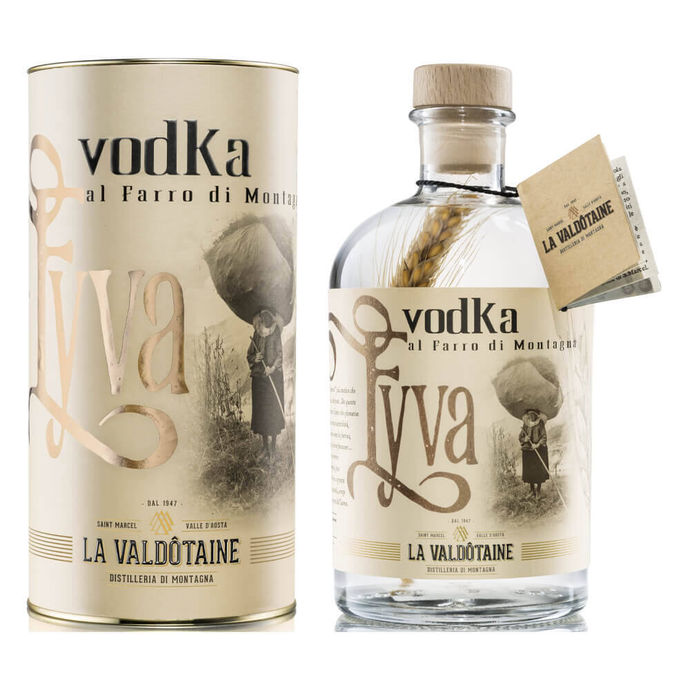 VODKA EYVA LA VALDOTAINE 1L 43% VOL. ASTUCCIATA