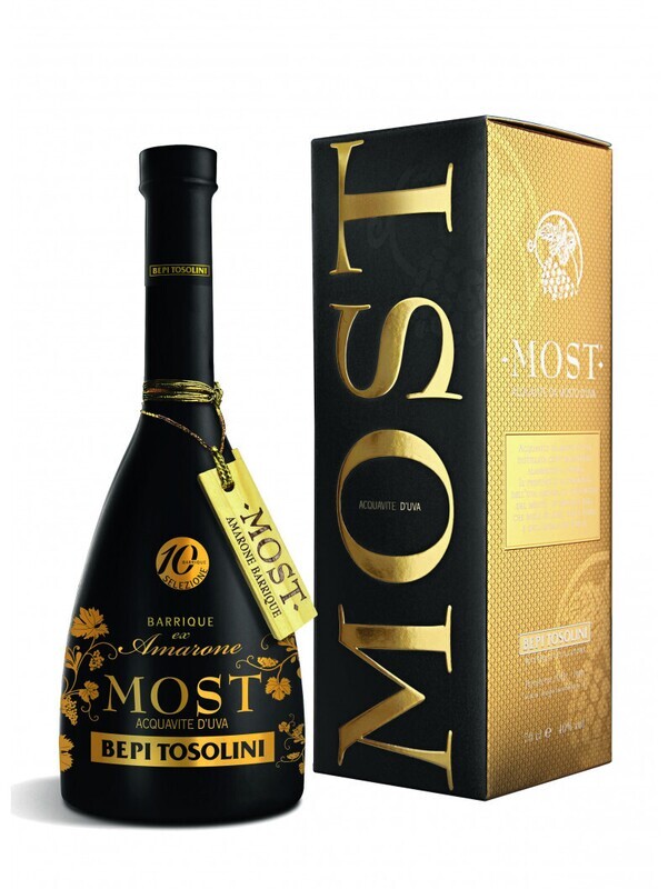 GRAPPA MOST BARRIQUE EX AMARONE BEPI TOSOLINI CL 70 40% VOL. ASTUCCIATA