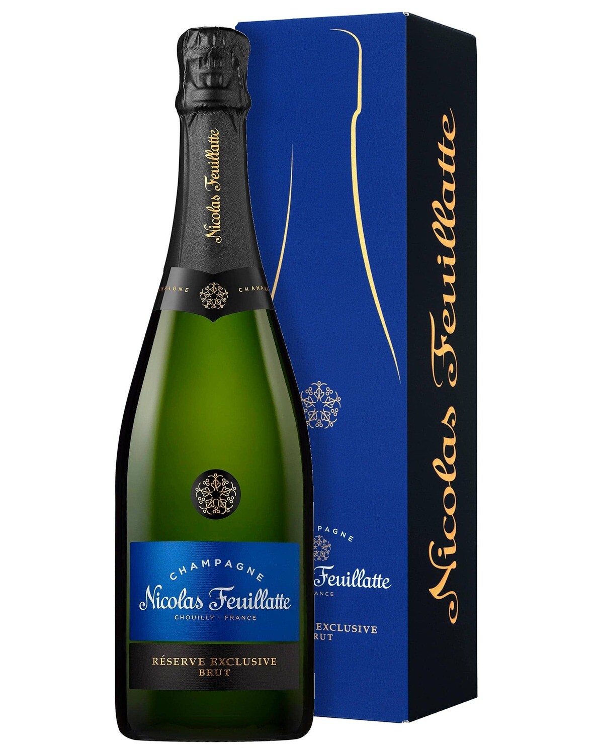 CHAMPAGNE NICOLAS FEUILLATTE CHOULLY-FRANCE RESERVE EXCLUSIVE BRUT CL 75 12% VOL. ASTUCCIATO