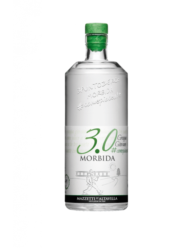 GRAPPA  MAZZETTI D'ALTAVILLA  MORBIDA 3.0 40° VOL 1 LT