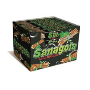 CARAMELLE GOMMOSE SANAGOLA LIQUIRIZIA X 20 STICK
