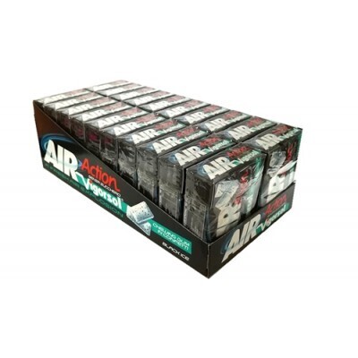 CHEWING GUM VIGORSOL AIR ACTION BLACK X 20 BOX