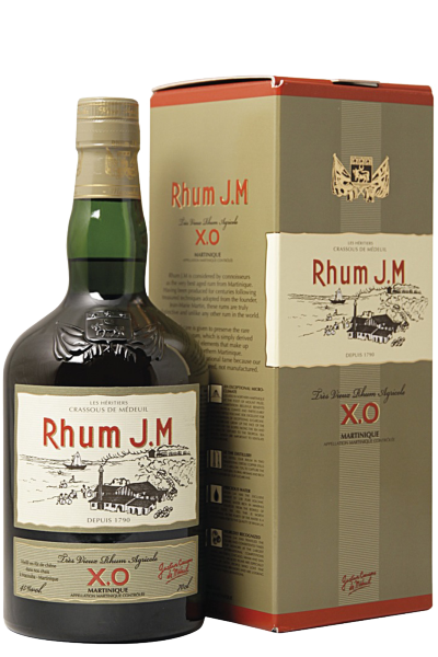 RUM J.M. TRES VIEUX AGRICOLE XO CL70 45% VOL. ASTUCCIATO