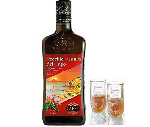 AMARO DEL CAPO RED HOT EDITION CL 100 35% VOL. + 2 BICCHIERINO AMARO OMAGGIO
