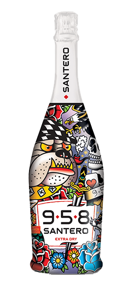 SPUMANTE 958  SANTERO EXTRA DRY MALO DESIGN CL 75 11,5% VOL.