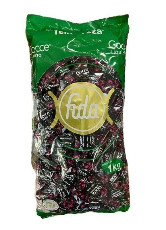 CARAMELLE GOCCE DI LIQUIRIZIA FIDA 1KG