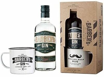 GIN LONDON DRY BARBER'S  + MUG CL70 40% VOL.