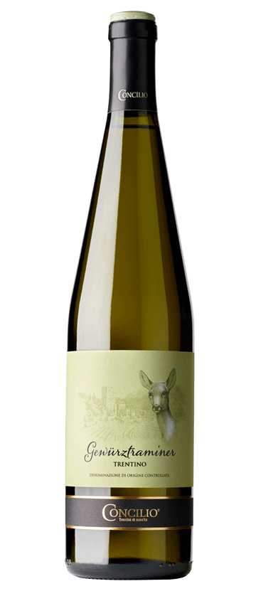 VINO GEWURZTRAMINER TRENTINO DOC CONCILIO CL 75 13% VOL.