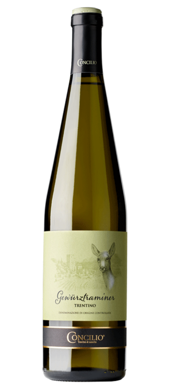 VINO GEWURZTRAMINER TRENTINO DOC CONCILIO CL 75 13% VOL.