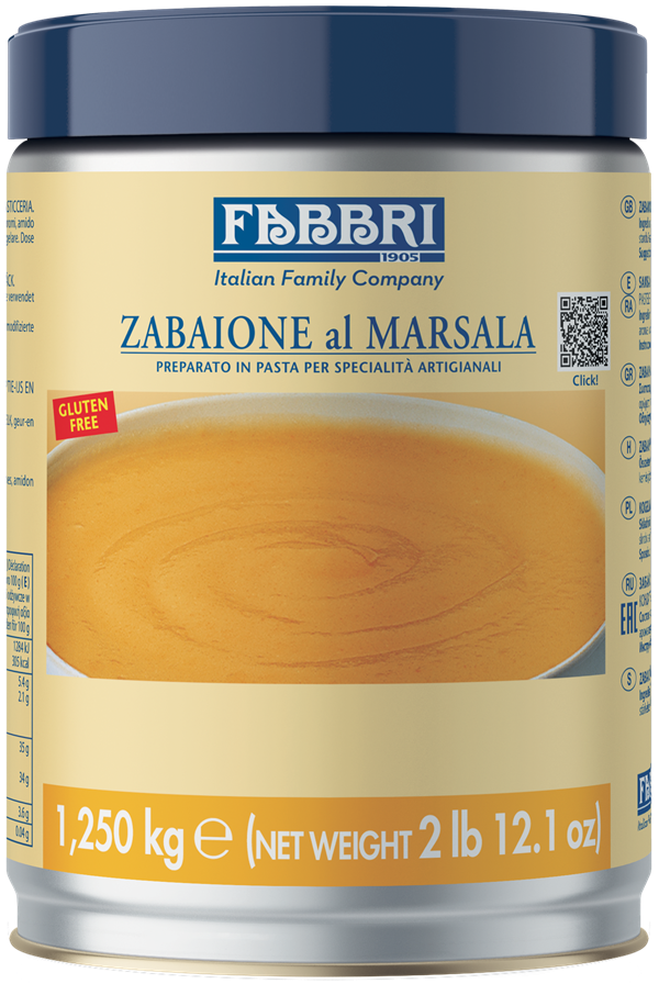 DELIPASTE ZABAIONE  AL MARSALA KG 1.250