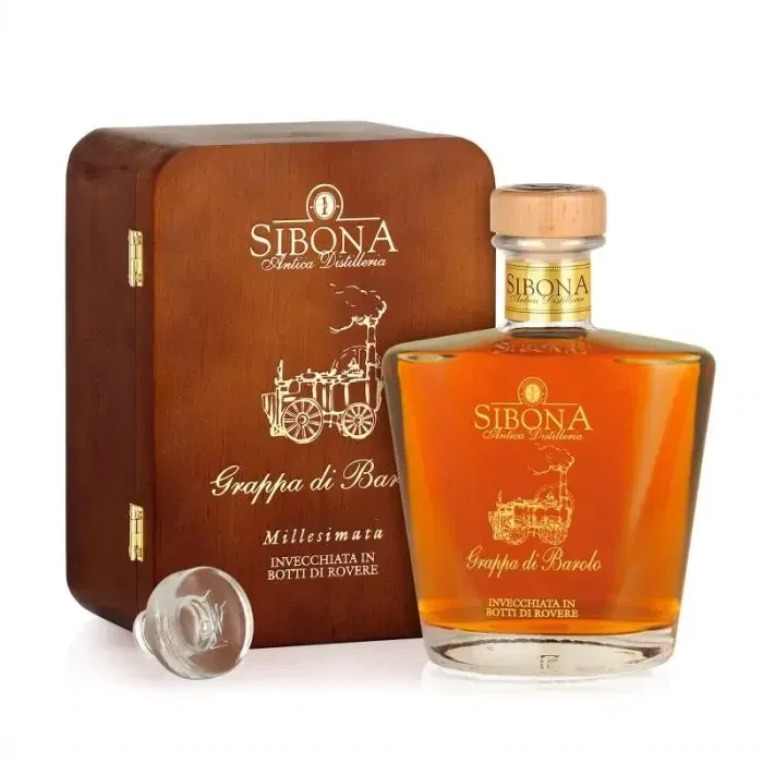 GRAPPA SIBONA BAROLO I44 RISERVA SPECIALE CL 70 44% VOL CONFANETTO IN LEGNI