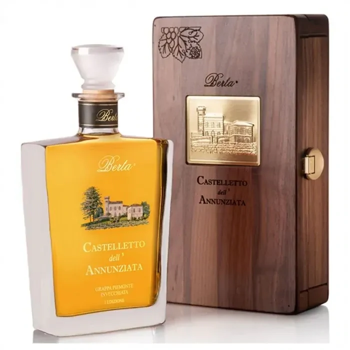 GRAPPA BERTA CASTELLETTO DELL'ANNUNZIATA CL 70 43% COL COFANETTO IN LEGNO