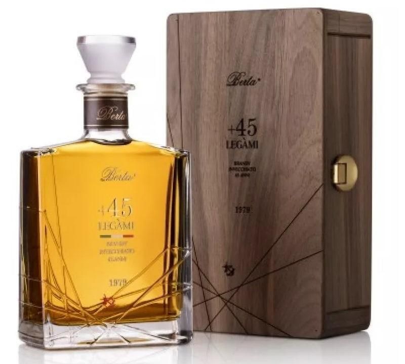 BERTA LEGAMI +45 BRANDY 70 CL IN ASTUCCIO DI LEGNO