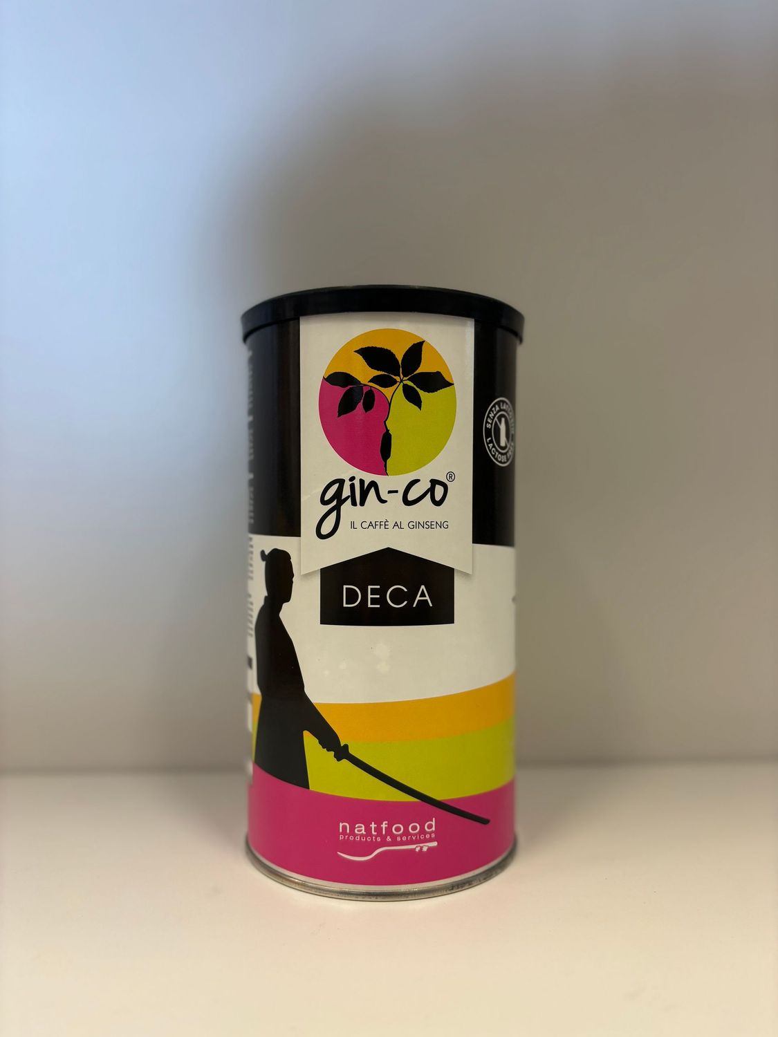 NATFOOD GINSENG GINCO DECAFFEINATO SOLUBILE GIN-CO 900G IN LATTA