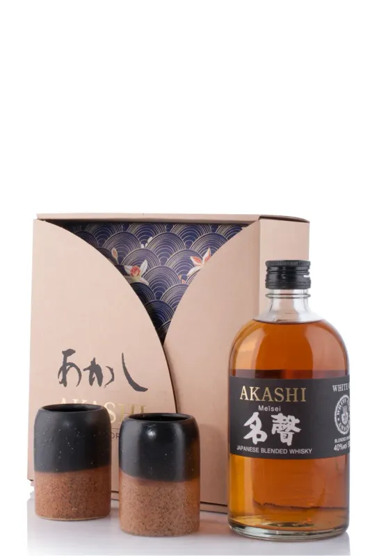 WHISKY JAPANES BLENDED AKASHI MEISEI CL 50 40%VOL. CONF REGALO +2 BICCHIERI