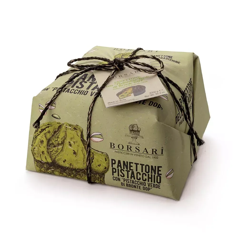 PANETTONE CON CREMA DI PISTACCHIO BORSARI 1KG