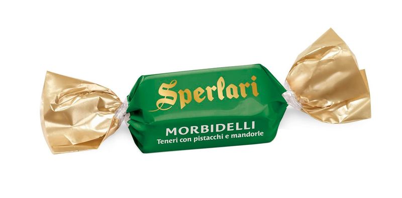 TORRONCINI TENERI ALLE MADORLE E PISTACCHI RICOPERTI SPERLARI 1KG