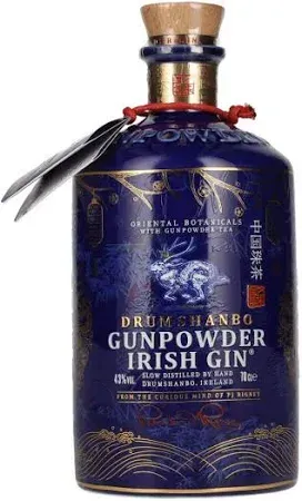 GIN GUNPOWDER IRISH DRUMSHANBO YEAR OF THE DRAGON 43% VOL CL 70 CERAMICA