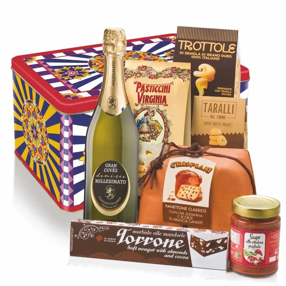 CESTO NATALIZIO VILLA GUELFA LATTA MESTRALE X 6 PZ CESTO NATALIZIO VILLA GUELFA LATTA MESTRALE X 6 PZ