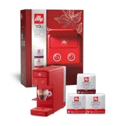 MACCHINETTA ILLY CAPSULE XMAS BUNDLE Y3.3 ROSSA ROSSO 3 CUBI 54 CAPS