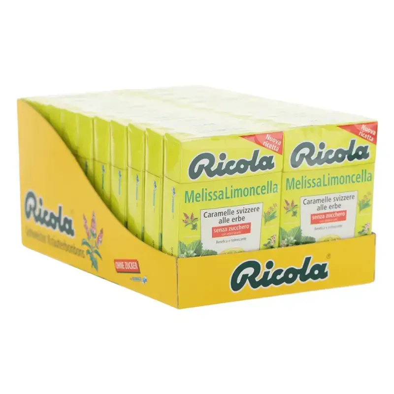 CARAMELLE RICOLA MELISSA LIMONCELLA X 20 BOX CARAMELLE RICOLA MELISSA LIMONCELLA X 20 BOX