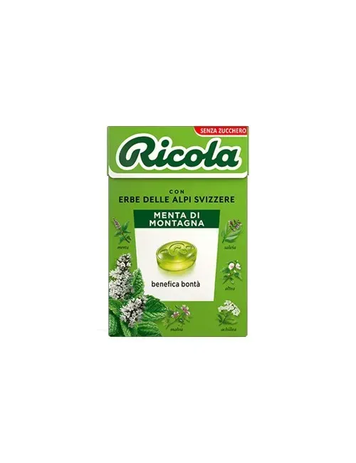CARAMELLE RICOLA MENTA DI MONTAGNA X 20 BOX