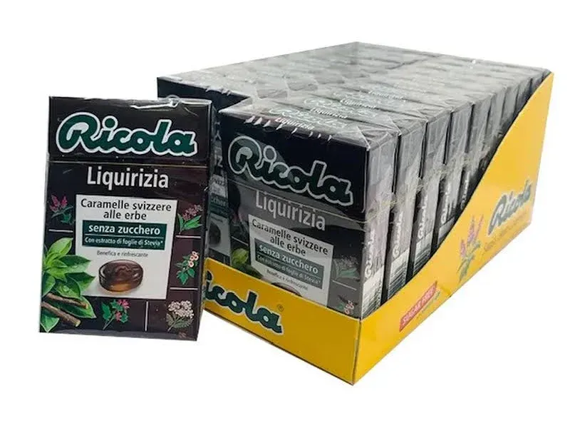CARAMELLE RICOLA LIQUIRIZIA X 20 BOX