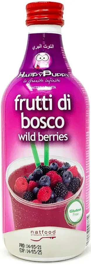 SCIROPPO HAPPY PUPPY MASTER FRUTTI DI BOSCO NATFOOD 500ML
