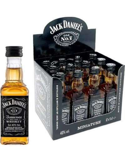 BOX WHISKEY JACK DANIEL'S  40 %VOL. 50ML X 10 BOTTIGLIETTE
