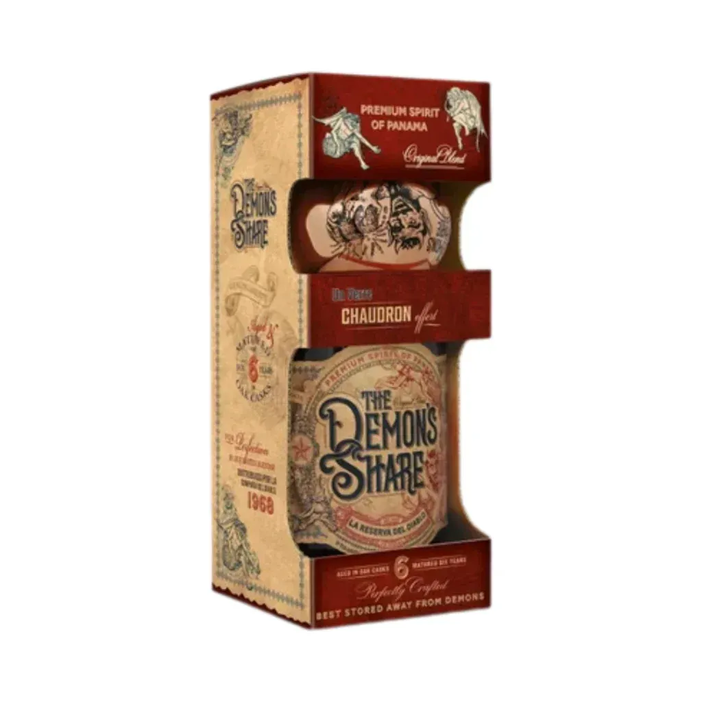 RUM THE DEMON'S SHARE 6YO CL70 40% VOL. + 1 AST. RUM THE DEMON'S SHARE 6YO CL70 40% VOL. + 1 AST.