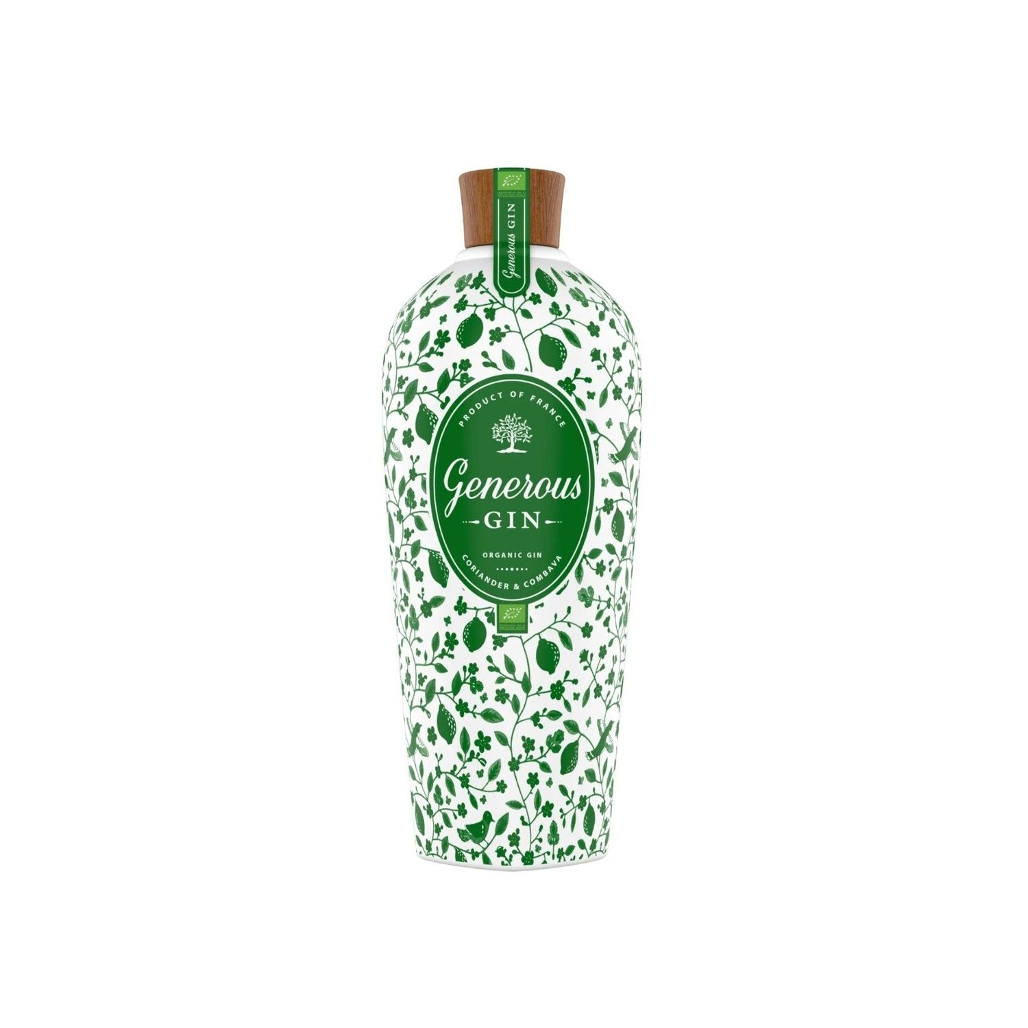 GIN GENEROUS ORGANIC GIN 44%VOL. 70CL GIN GENEROUS ORGANIC GIN 44%VOL. 70CL