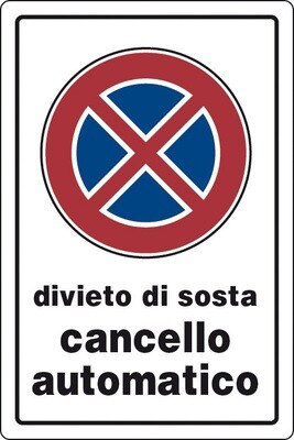 Targa segnaletica divieto di sosta pz.10