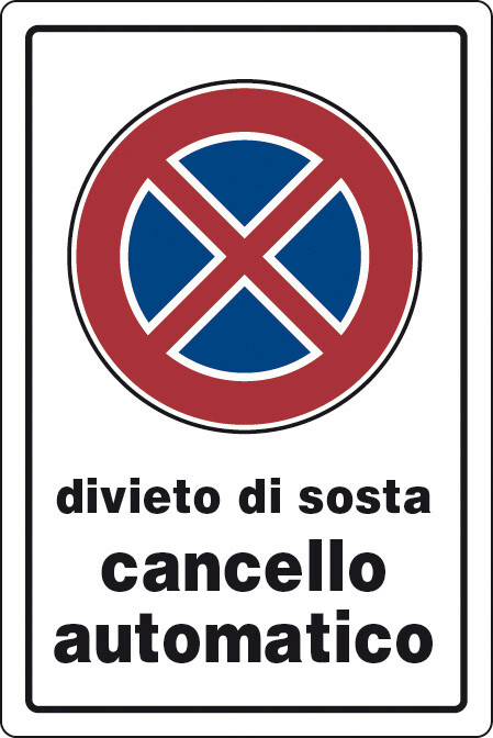 Targa segnaletica divieto di sosta pz.10