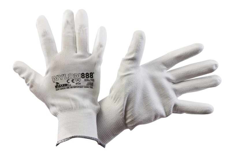 Guanti nylon palmo poliuretano conf.12 pz