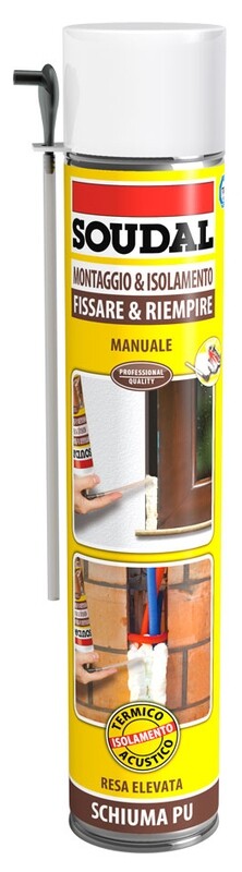 Schiuma poliuretanica universale  ml.75  SOUDAL Pz.6