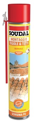 Schiuma tegole e tetti manuale ml.750 SOUDAL Pz.6
