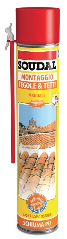 Schiuma tegole e tetti manuale ml.750 SOUDAL Pz.6