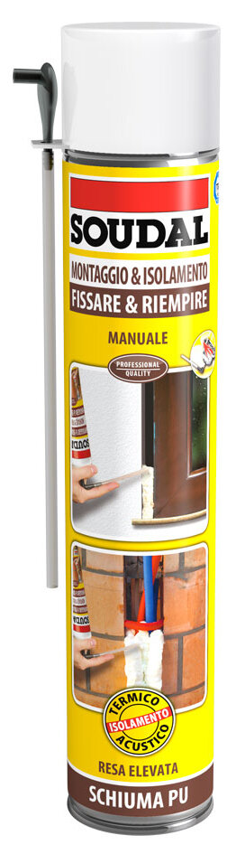 Schiuma poliuretanica universale  ml.75  SOUDAL Pz.6