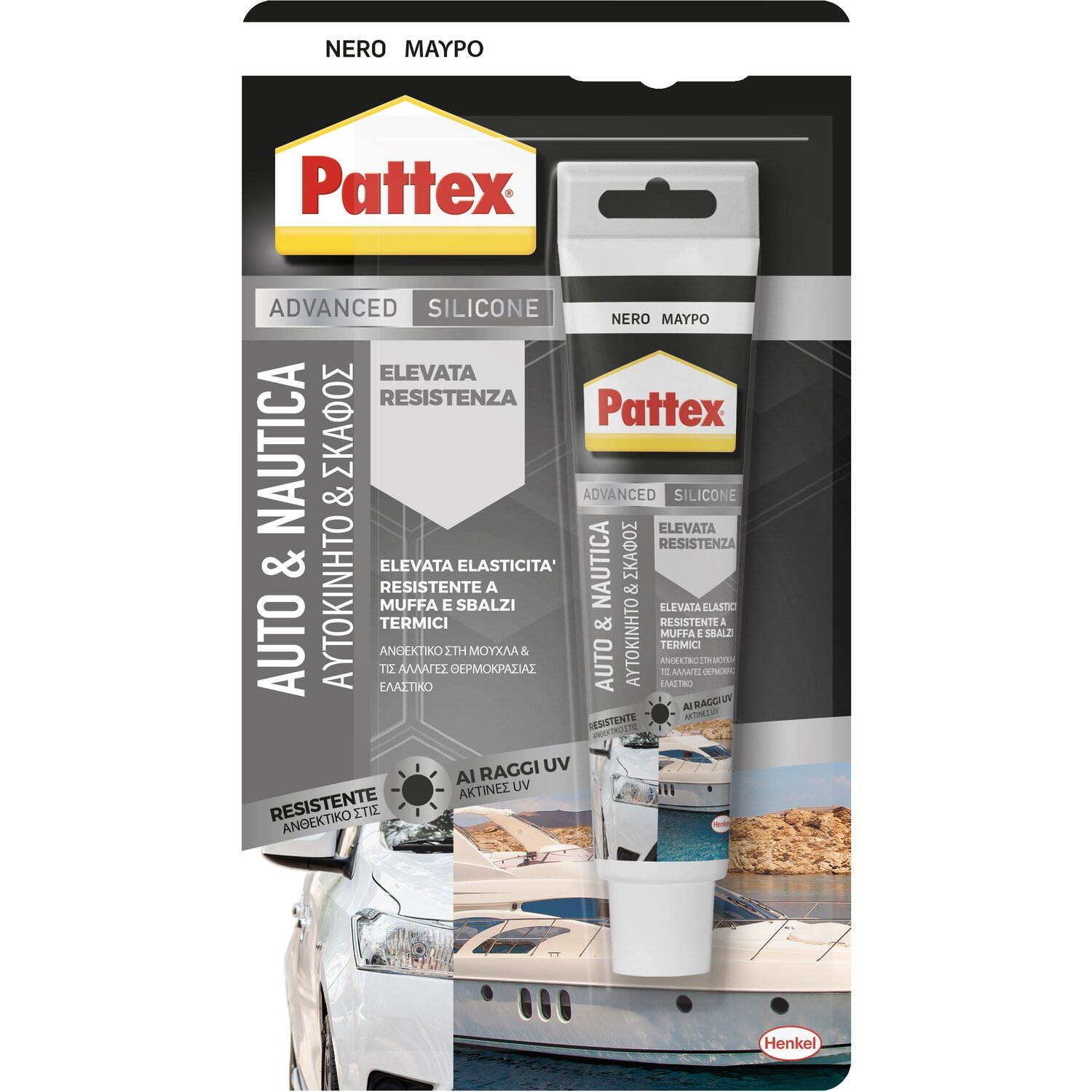 Silicone auto nautica ml.50 Pattex