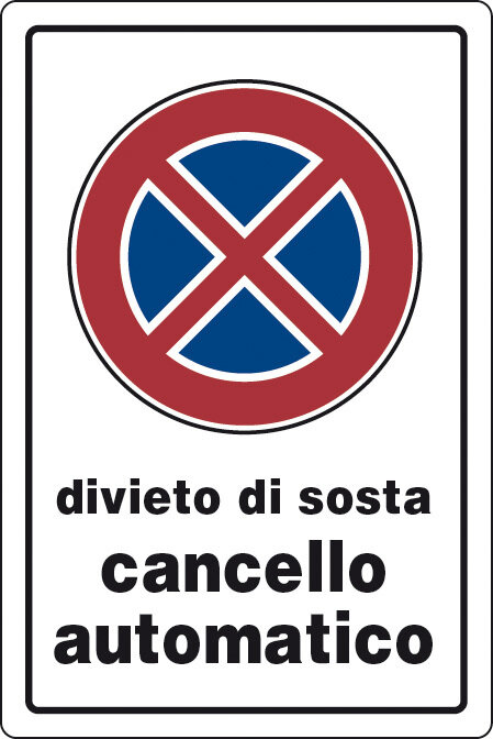 Targa segnaletica divieto di sosta pz.10