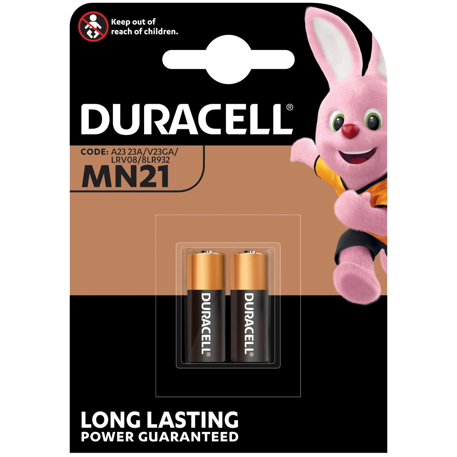 Duracell pila alcalina 12V MN21 PZ.2