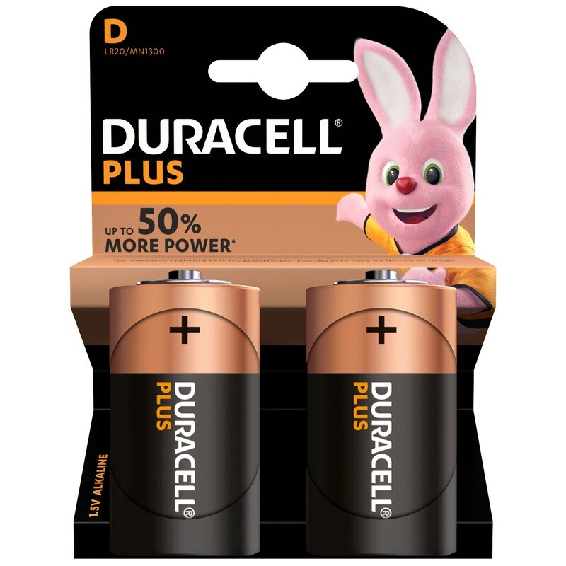 Duracell pila alcalina torcia  MN1300 PZ.2