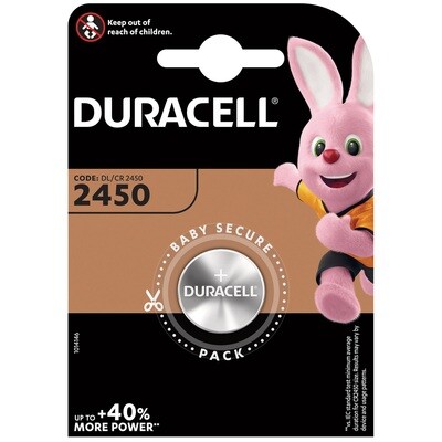 Duracell batteria a bottone  CR2450 BL.1PZ. Duracell batteria a bottone  CR2450 BL.1PZ.
