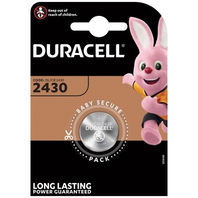 Duracell batteria a bottone CR2430 BL.1PZ. Duracell batteria a bottone CR2430 BL.1PZ.