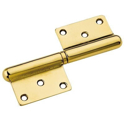 Cerniera grossezza art.50 ottone lucido mm.100