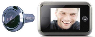 Spioncino digitale cromo satinato