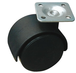 Ruota girevole per mobili cuffia in nylon pz.4