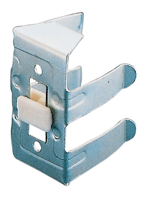 Gancio acciaio zincato per zoccolo alluminio CF. 4 pz.