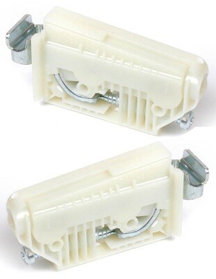 Attaccaglie regolabili bianco DX/SX (PZ.2)