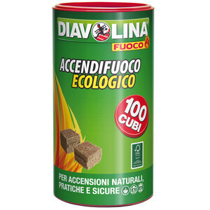 Accendifuoco ecologico 100 cubetti